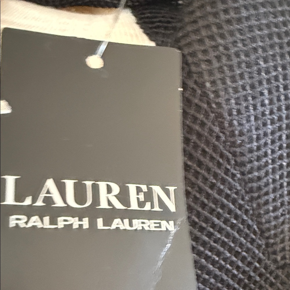 Ralph Lauren Black Sheer Double-Breasted Blazer - Picture 2 of 8